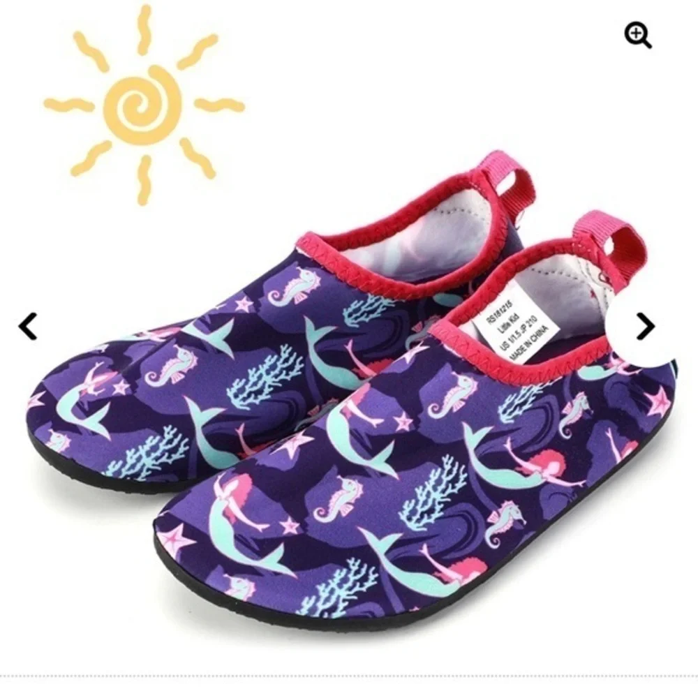 Hiitave Kids Water Shoes Non-Slip Beach Swim Barefoot Aqua Pool Socks
